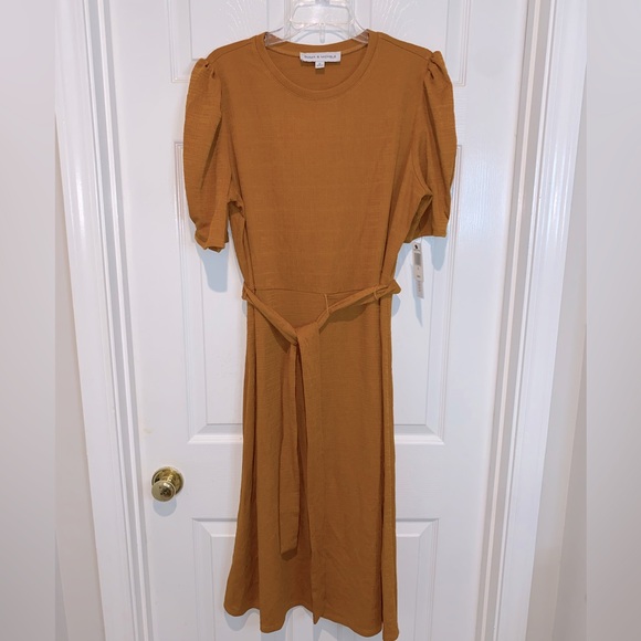 Emma & Michele Dresses & Skirts - Emma & Michele brown wrap dress. Size XL. NWT